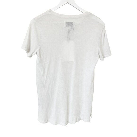 Current Elliott Vintage White Leopard Print Distressed Tee - Picture 2 of 3